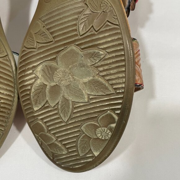 L'ARTISTE "Samore" Slingback Flower Embellished Sandal Floral Multi Size 9.5/10 - Picture 11 of 12